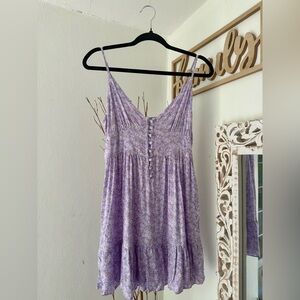 Aeropostale Purple Floral Mini Dress